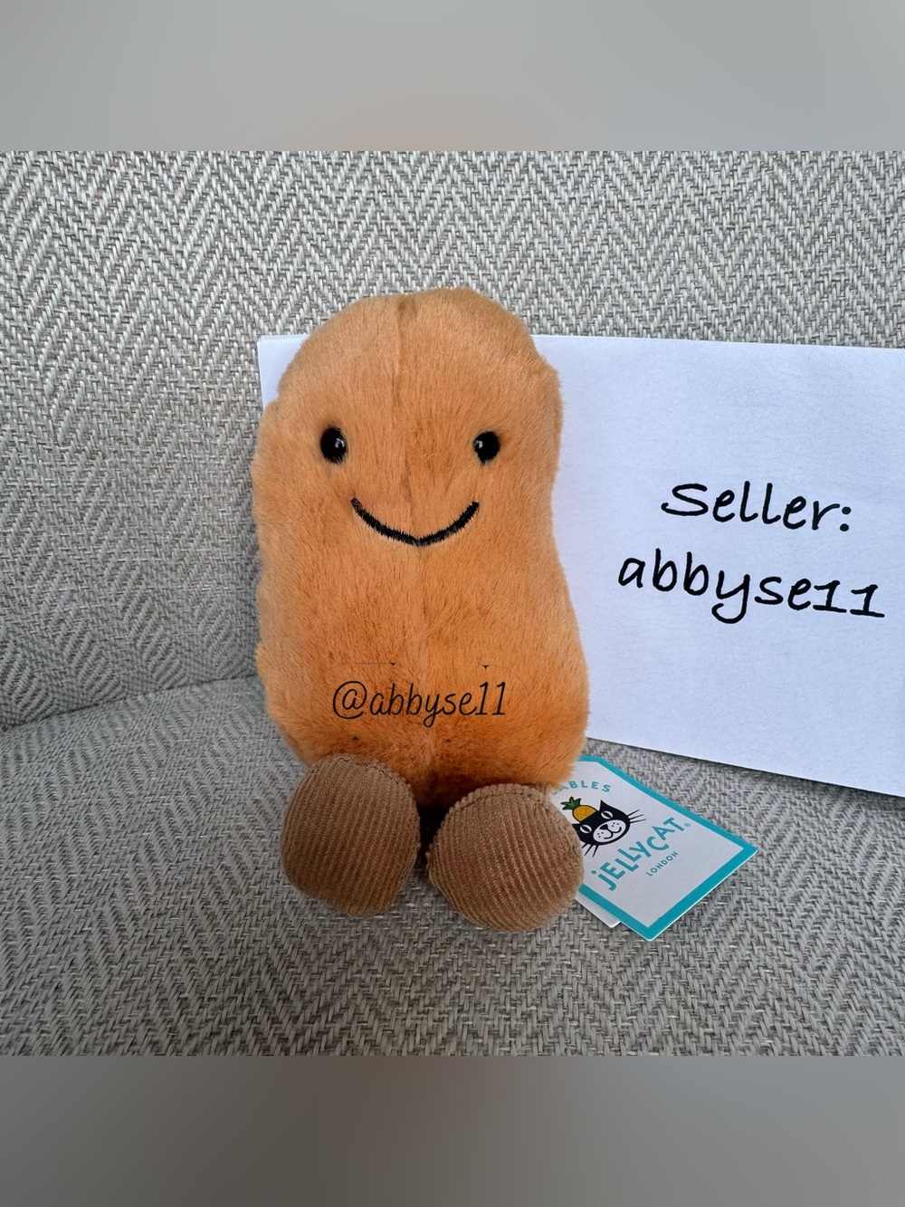 Jellycat Amuseables Bean - Authentic - Brand New With Tags - Fast Ship